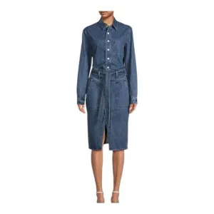 Rag &amp; Bone Mia Belted Denim Dress Size XL