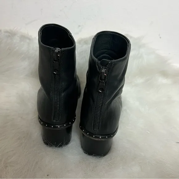 Rag &amp; Bone Willow Studded Heel Ankle Leather Boots