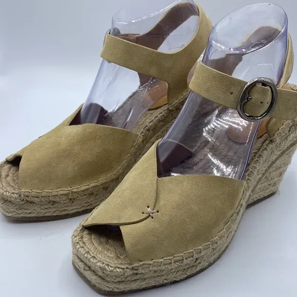 rag &amp; boneSantiago 104MM‎ Suede Wedge Sandals