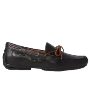 Ralph Lauren Polo Shoes Men Size 7D Roberts Driver Black Loafers Leather
