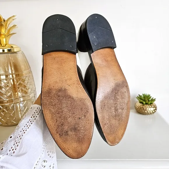 Rare Vintage Stacy Adams Dark Brown &amp; White Genuine Leather Brogue Oxfords Sz 12