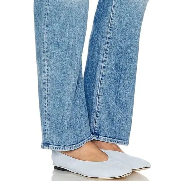 RAYE Lucila Flats in Light Blue Suede 7.5 Womens Leather Shoes