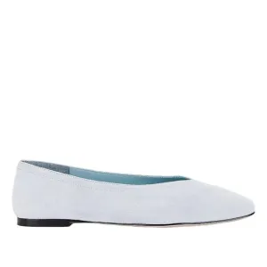 RAYE Lucila Flats in Light Blue Suede 7.5 Womens Leather Shoes