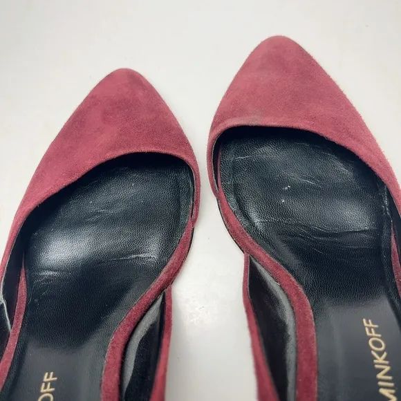 Rebecca Minkoff Womens 7M Suede Brie D'Orsay Pump Port Heel Shoes