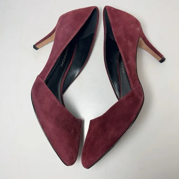 Rebecca Minkoff Womens 7M Suede Brie D'Orsay Pump Port Heel Shoes