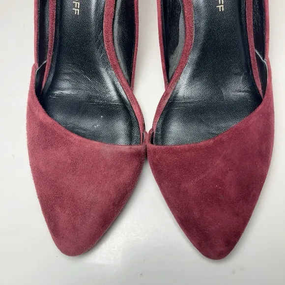 Rebecca Minkoff Womens 7M Suede Brie D'Orsay Pump Port Heel Shoes