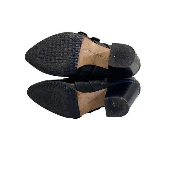 Rebecca Minkoff Womens Audrey Ankle Boots Booties Black Leather.size 6