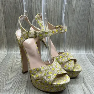 Red Valentino yellow Daisy Platform sandals