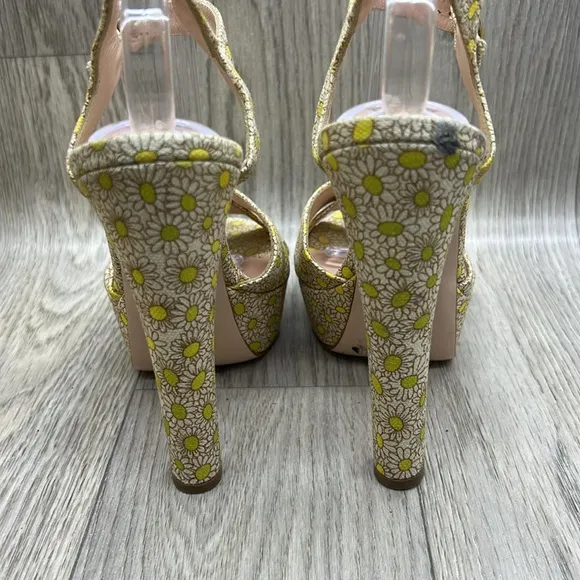 Red Valentino yellow Daisy Platform sandals