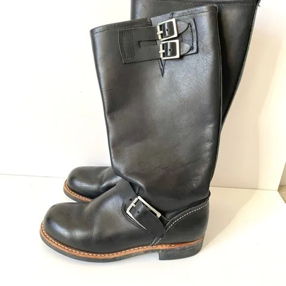 Red Wing Women’s Heritage Engineer Black Leather Boots size 5.5