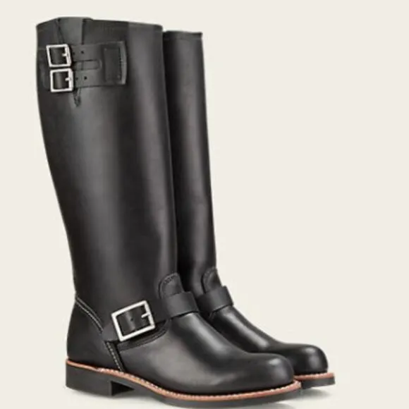 Red Wing Women’s Heritage Engineer Black Leather Boots size 5.5
