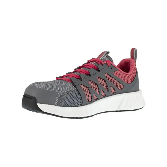 Reebok Fusion Flexweave Cage RB312 Women US 7.5 Gray Composite Toe Shoes ZPO1175