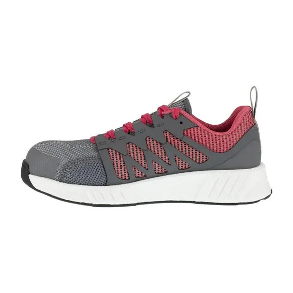 Reebok Fusion Flexweave Cage RB312 Women US 7.5 Gray Composite Toe Shoes ZPO1175