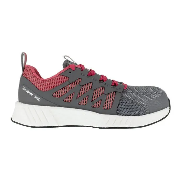 Reebok Fusion Flexweave Cage RB312 Women US 7.5 Gray Composite Toe Shoes ZPO1175