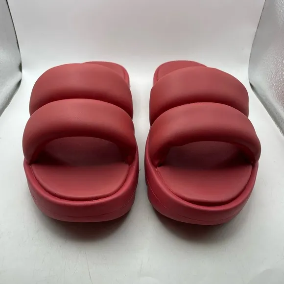 Reebok X Cardi B women’s red platform sandals size 8