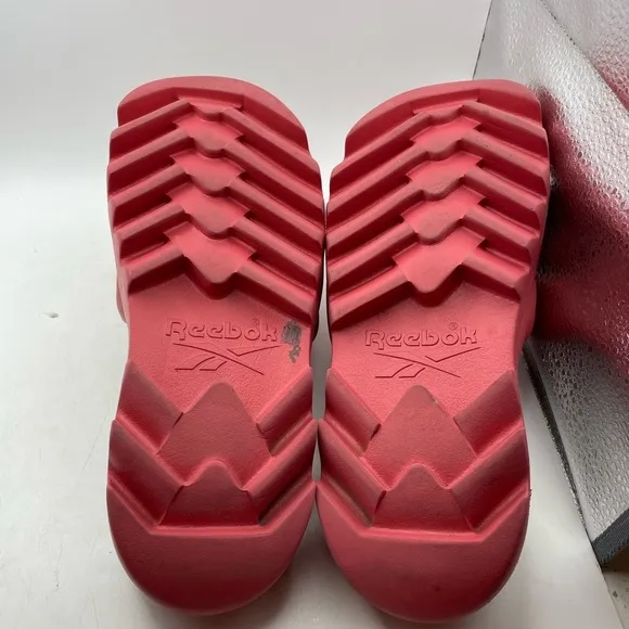 Reebok X Cardi B women’s red platform sandals size 8