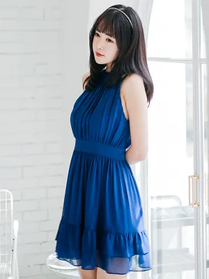 remember me high neck swing dress