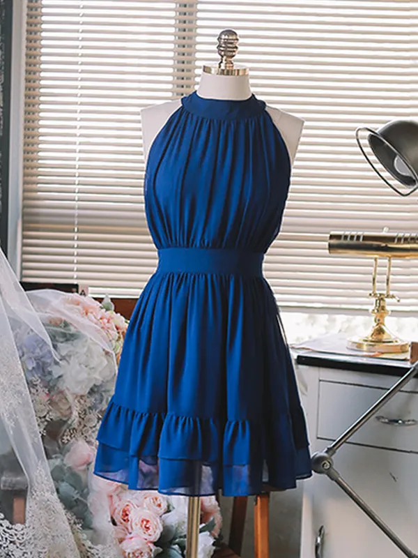 remember me high neck swing dress