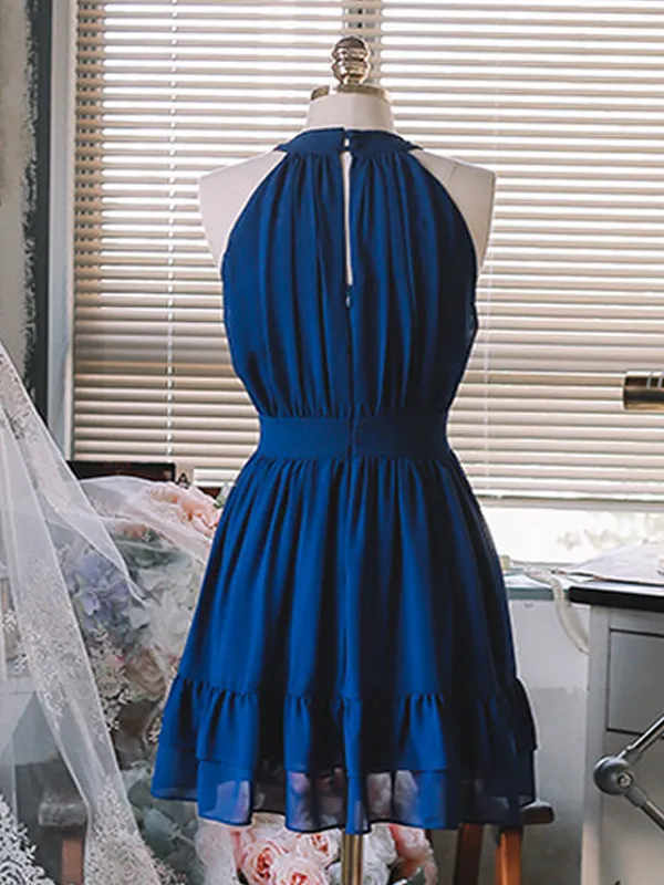 remember me high neck swing dress
