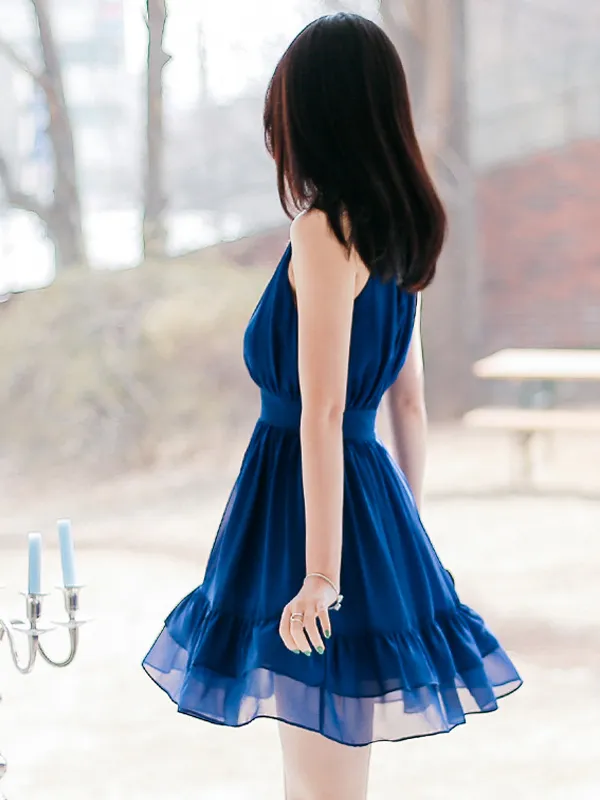 remember me high neck swing dress