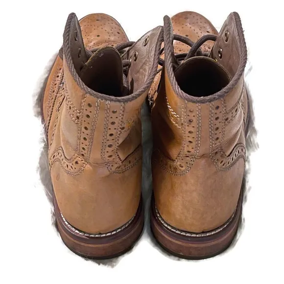 Restoration ‘Jaggar’ Brown Leather Wingtip Boots