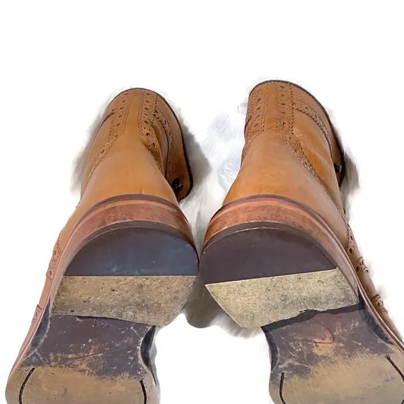 Restoration ‘Jaggar’ Brown Leather Wingtip Boots