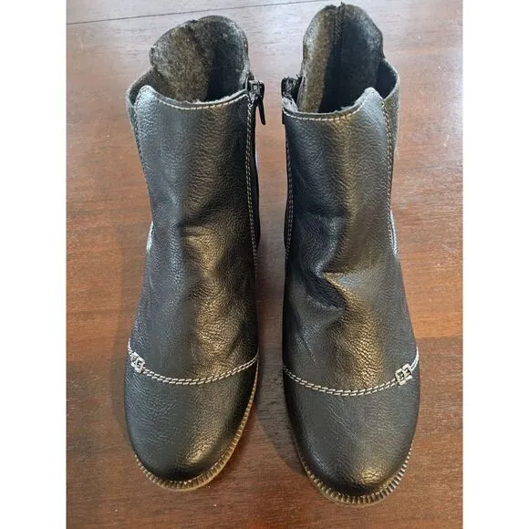 Rieker Black Slip-On Shoes‎ for Women Comfortable Size 41 USA 9 1/2