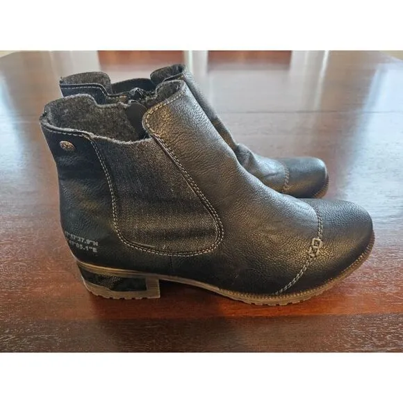 Rieker Black Slip-On Shoes‎ for Women Comfortable Size 41 USA 9 1/2