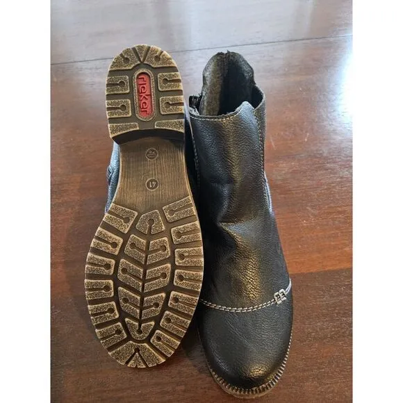 Rieker Black Slip-On Shoes‎ for Women Comfortable Size 41 USA 9 1/2