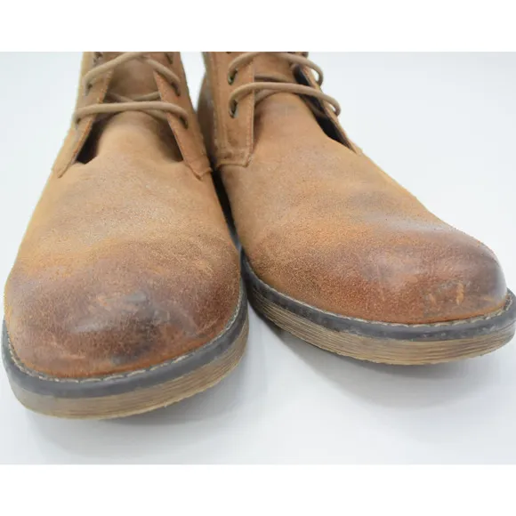 Roan Pharos Tan Leather Lace Up Chukka Boots Mens Size 8.5