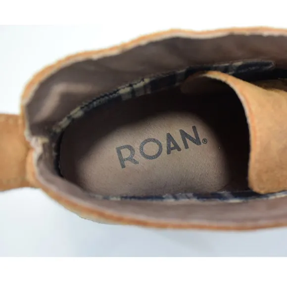 Roan Pharos Tan Leather Lace Up Chukka Boots Mens Size 8.5