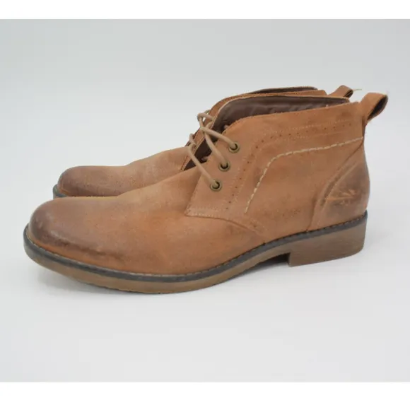 Roan Pharos Tan Leather Lace Up Chukka Boots Mens Size 8.5