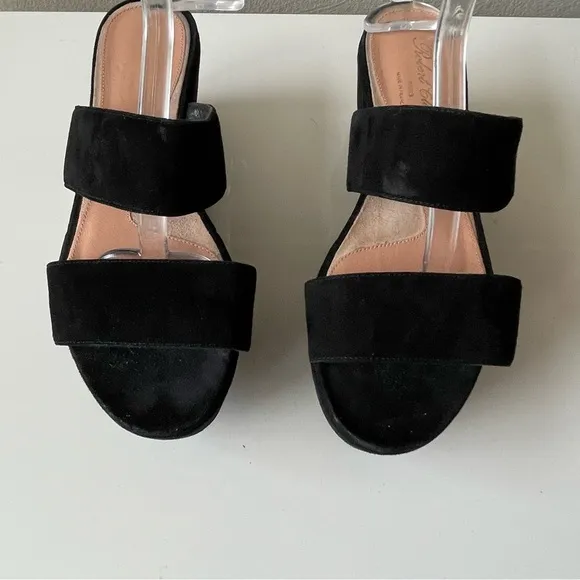 ROBERT CLERGERIE Frazzia wedge Platform Y2K Grunge Gothic sandals size 8