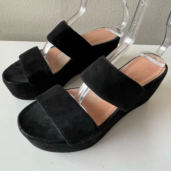 ROBERT CLERGERIE Frazzia wedge Platform Y2K Grunge Gothic sandals size 8