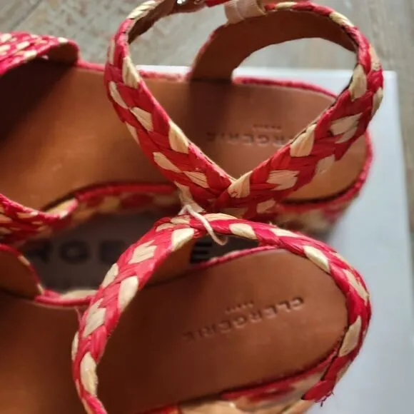 Robert Clergerie platform straw sandals 39.5