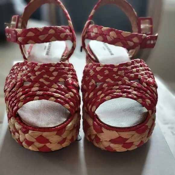 Robert Clergerie platform straw sandals 39.5