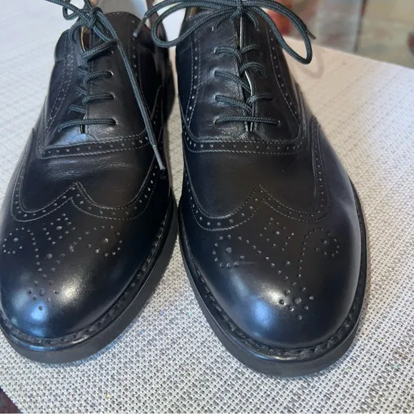 Rockport Men’s Size 10 Dresports Black Wingtip, new