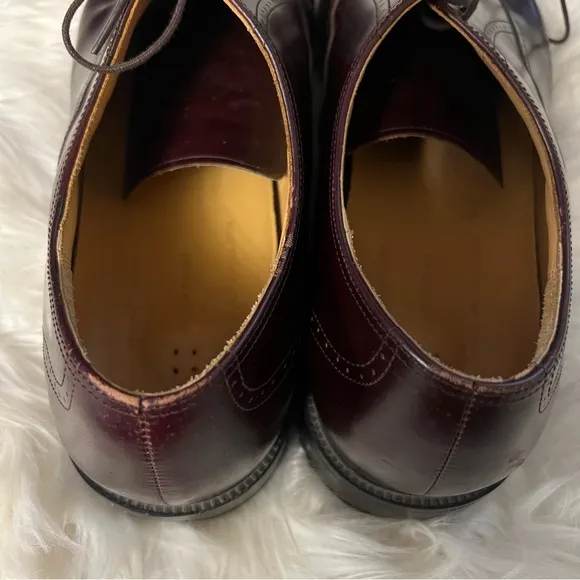 Rockport Size 16 M Dark Brown Lace Up Cap Toe Dress Shoes