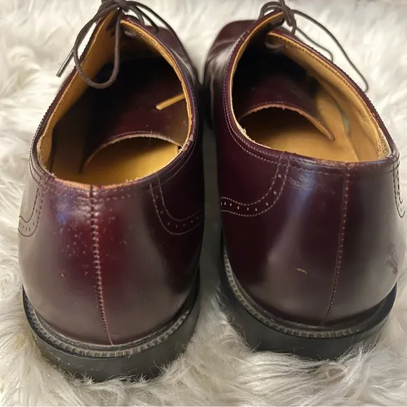 Rockport Size 16 M Dark Brown Lace Up Cap Toe Dress Shoes