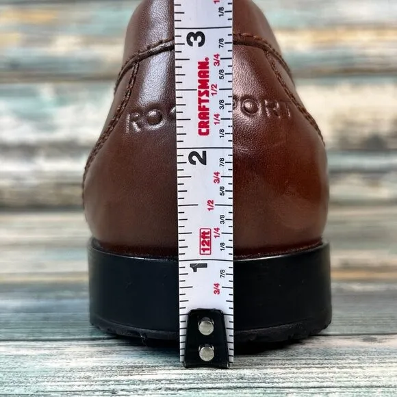 Rockport Walkability Trutech Penny Loafer Brown Leather Dress Shoes Mens Sz 8.5M
