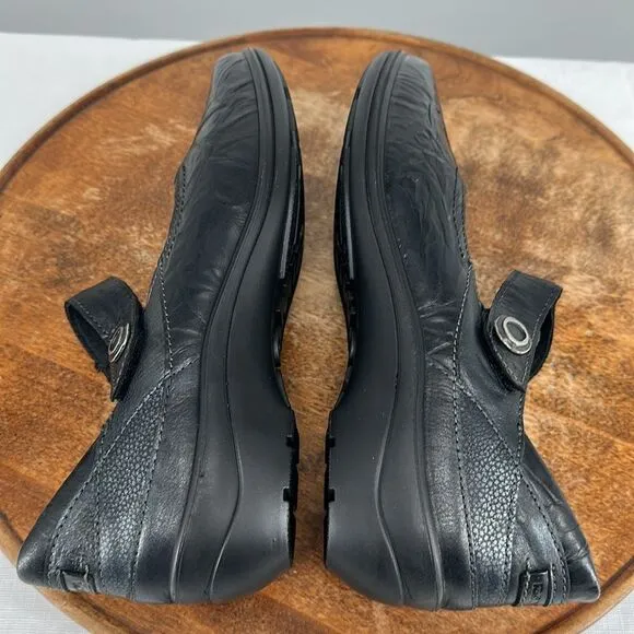 Romika Shoes Wm 41 (10) Cassie Black Leather Mary Jane Comfort Loafers