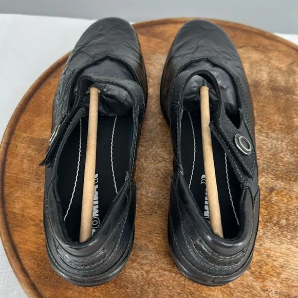 Romika Shoes Wm 41 (10) Cassie Black Leather Mary Jane Comfort Loafers