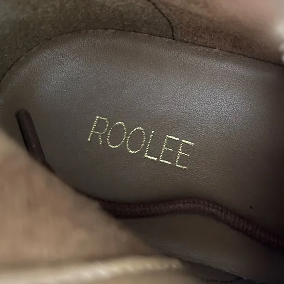 Roolee just wandering leather lace up platform boots 7 NEW
