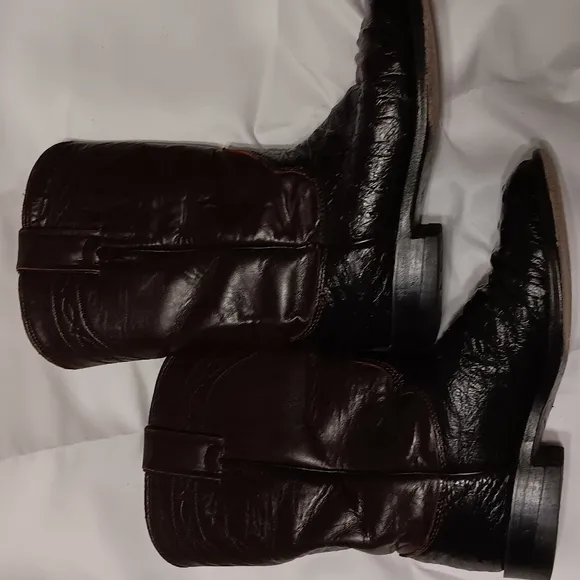 🕷Roper boots ostrich western 41/2 B boys