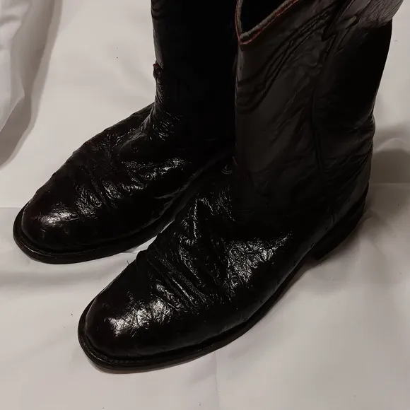 🕷Roper boots ostrich western 41/2 B boys