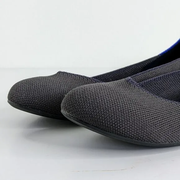 Rothy's Shoes The Flat Round Toe Women 8 Gray Grey Ballet Slip On Washable Flats