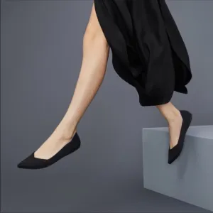 Rothy’s The Point Black Flats Women’s SZ 8