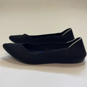 Rothy’s The Point Black White Halo Ballet Flats Shoes