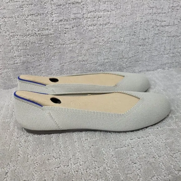 Rothy’s The Point Women's Size 11 Flax Birdseye Slip On Ballet Flats Shoes