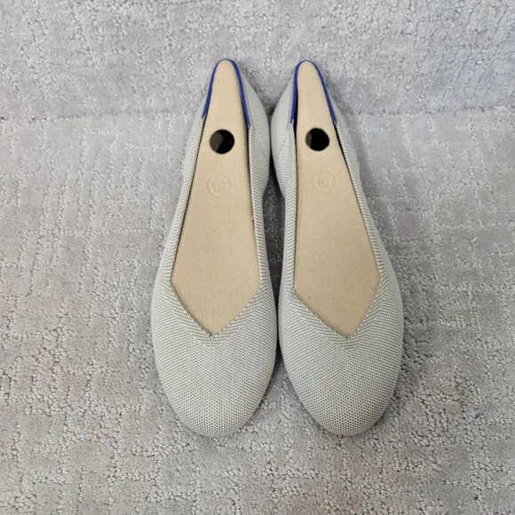 Rothy’s The Point Women's Size 11 Flax Birdseye Slip On Ballet Flats Shoes